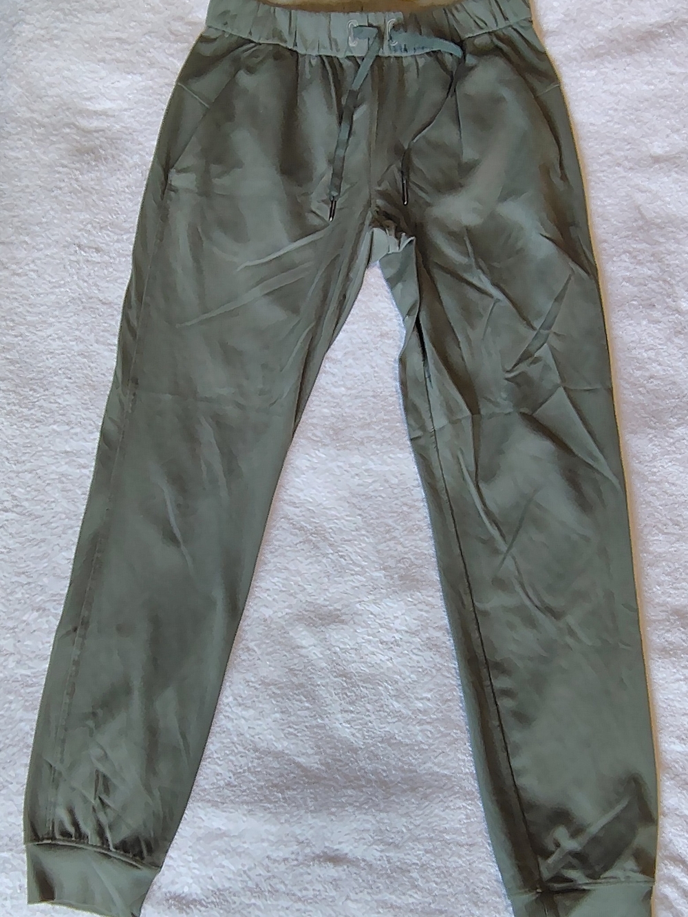 Women’s Olive Green Drawstring Jogger Pants